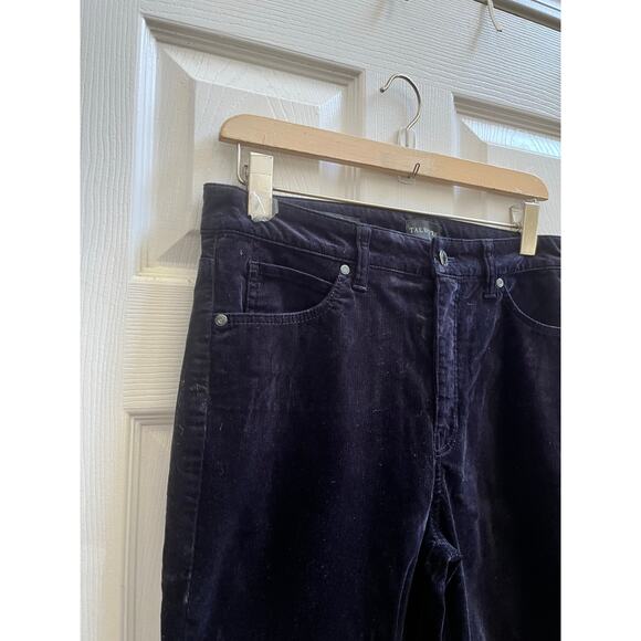 Talbots Blue Black Size 6 Straight Leg Corduroy Pant 29.5 Inch Inseam Casual - Picture 6 of 11